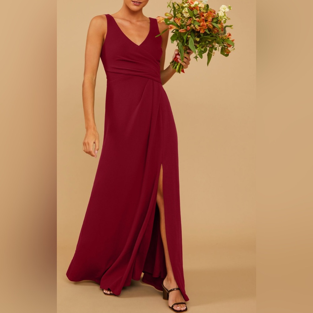 Altar’d State Vow’d Heather luxe crepe dress, size 22